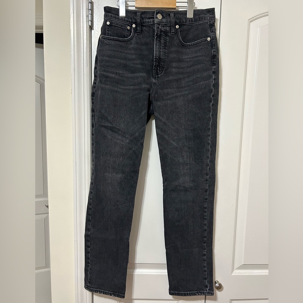Madewell perfect vintage ankle length size 28T black wash like new